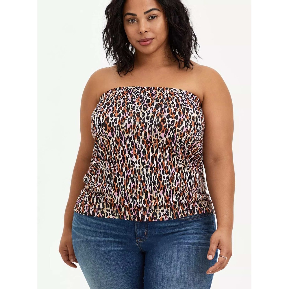 Torrid‎ Women's Cotton Modal Strapless Banded Bottom Chic Tube Top Plus Size 2X